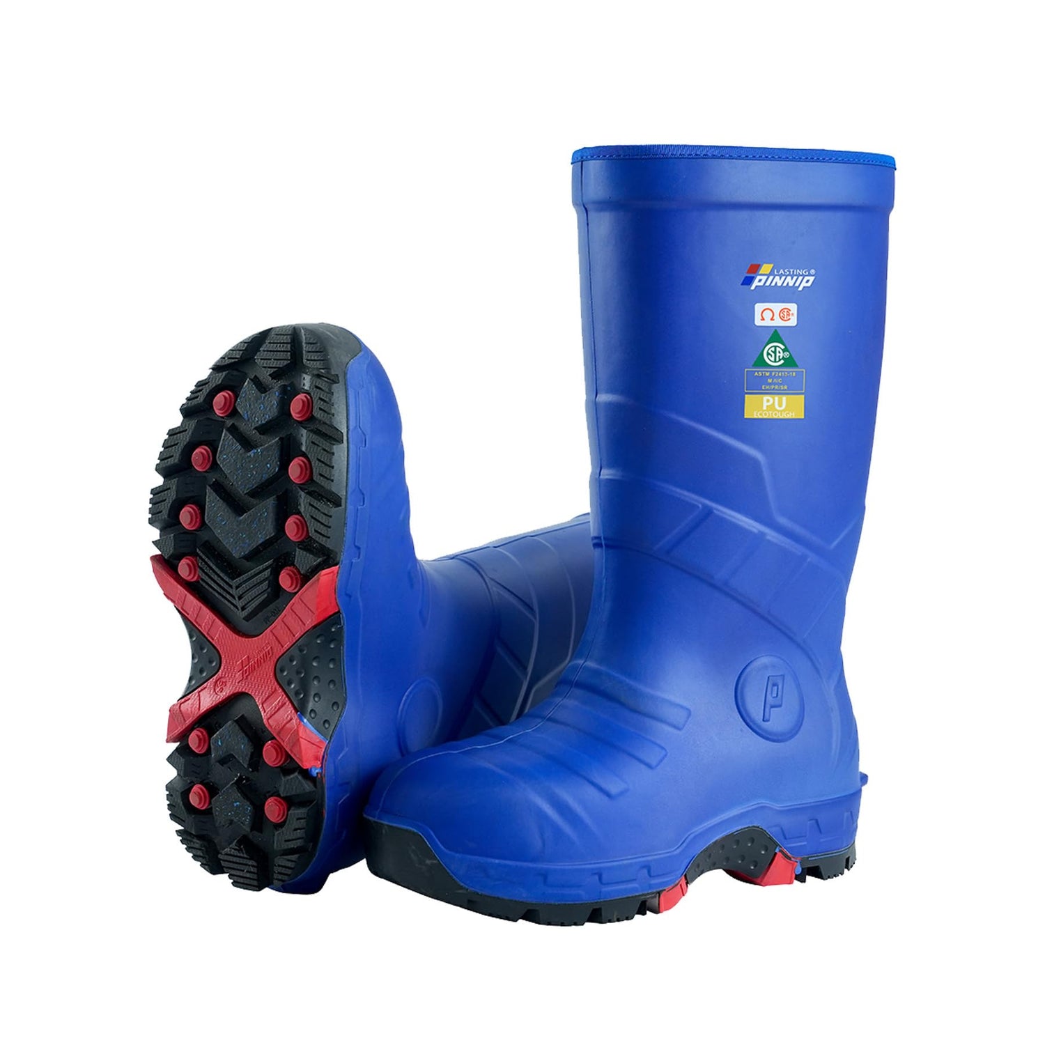 LASTING PINNIP Men's Winter Safety Work Boots CSA Approved Waterproof Insulated Safety Boots Composite Toe Acid & Oil Resistant Blue